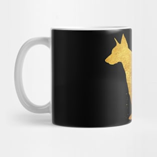 Doberman golden art Mug